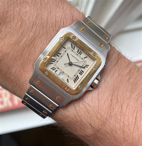 cartier santos vintage automatic|cartier santos extra large.